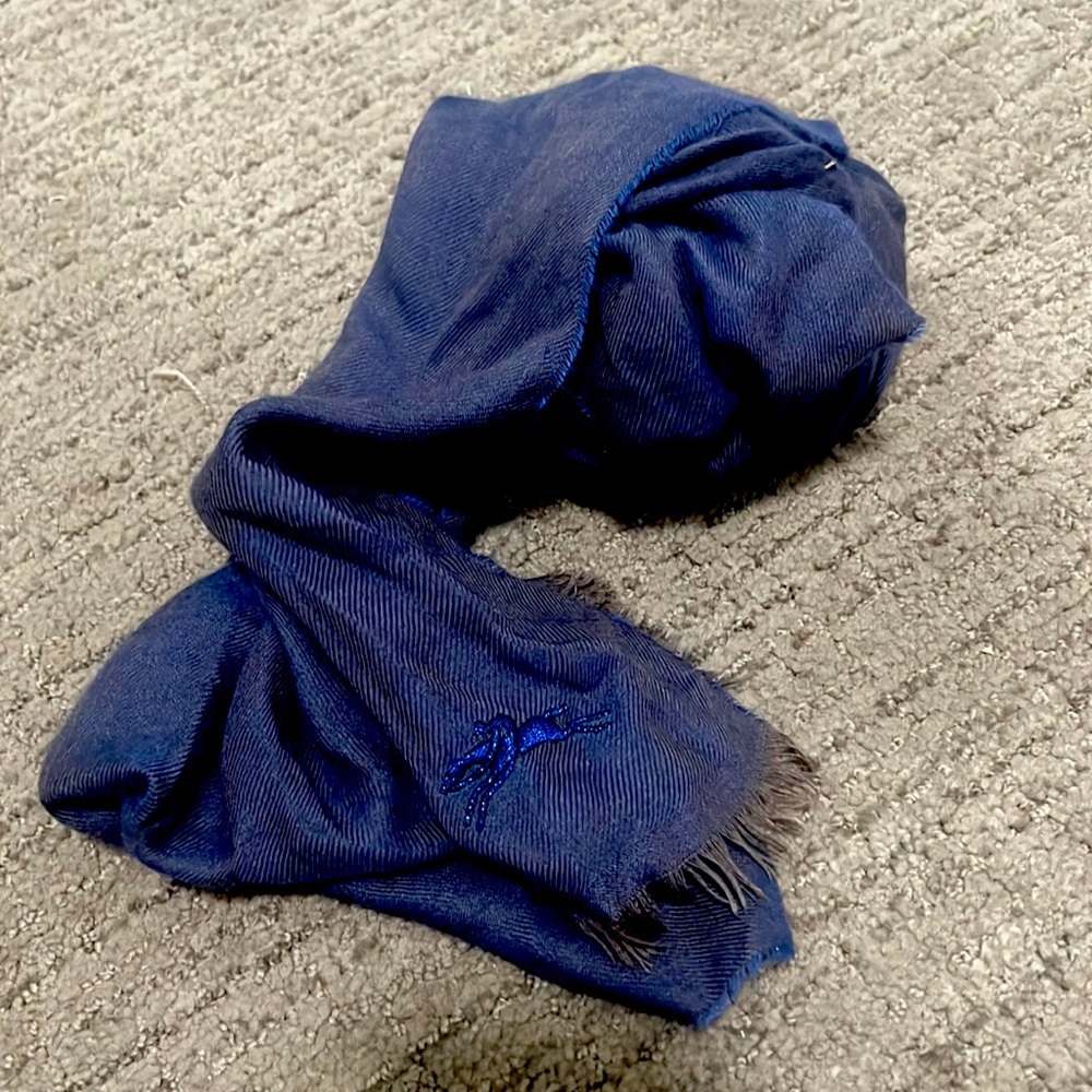 Longchamp silk and cashmere scarf